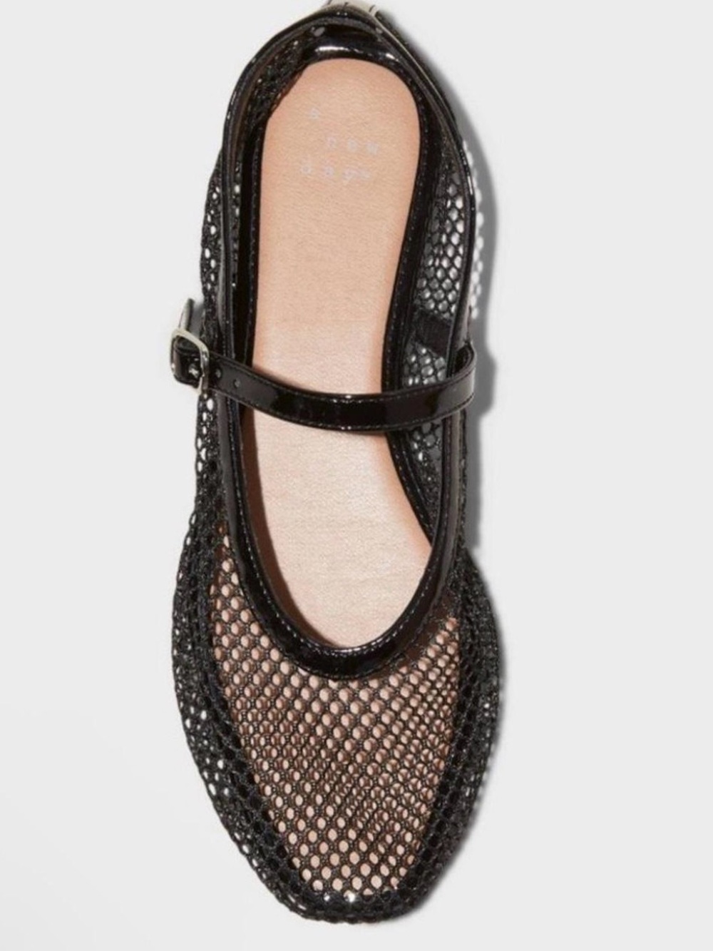 Black Mesh Mary Jane Flat - Women's Stylish Breathable Shoe